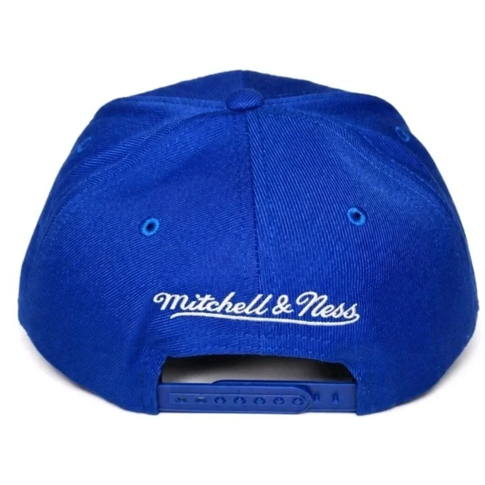 PHILADELPHIA 76ERS MITCHELL & NESS DAD HAT ADJUSTABLE NWT BLUE CLASSIC LOGO